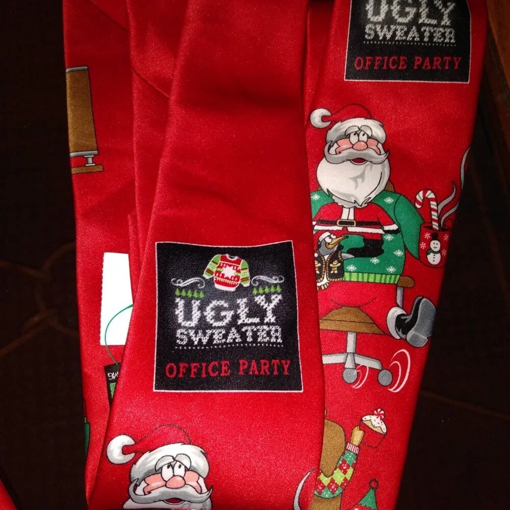 5 Red Ugly Sweater Office Party Ties Hallmark